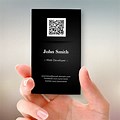 Double Sided Business Cards with Photo and QR Code