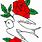 Dove with Rose Clip Art