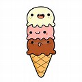 Drawings of Kawaii Ice Cream