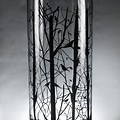 Drinking Glasses with Tree Branch Silhouette