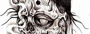 Evil Skull Tattoo Designs Drawings