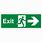 Exit Sign with Right Arrow