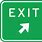 Exit Road Sign Clip Art