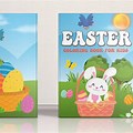 Easter Coloring Book Cover Design