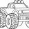 Easy Monster Truck Coloring Pages