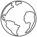 Earth Line Art