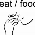 Eat Sign Language Clip Art