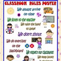 Elementary School Classroom Rules