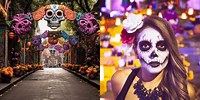 Elegant Day of the Dead Street