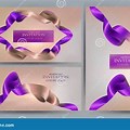 Elegant Ribbon Banner Invitation Downloads