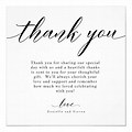 Elegant Wedding Thank You Notes