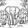 Elephant Family Coloring Pages