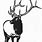 Elk Clip Art Black White