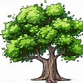 Elm Tree Cartoon Not Background