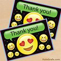 Emoji Thank You Card Template