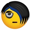 Emo Emoji Black and White