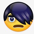 Emo Hair Flip Emoji