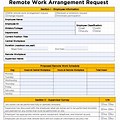 Employee Remote Work Request Form