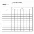 Employee Schedule Blank Document