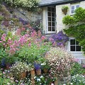 English Garden with Container Flowers