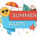 End of Summer Party Clip Art