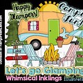 Funny Camper Vacation Clip Art