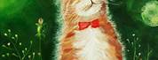 Funny Cat Paintings Acrylic