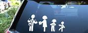 Funny Family Car Decals Rear Window