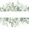 Futuristic Style Background with Watercolor Leaves