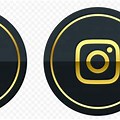 Facebook Icon Black and Gold