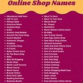 Facebook Page Name Ideas for Online Shopping