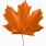 Fall Orange Leaf Clip Art