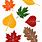 Fall Leaf Cutouts Printable