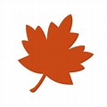 Falling Leaf Clip Art Solid Color