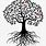 Family Reunion Tree with Roots Clip Art