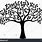 Family Tree Silhouette Vector