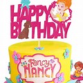 Fancy Nancy Happy Birthday Topper