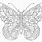 Fancy Butterfly Coloring Pages