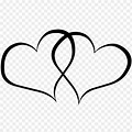 Fancy Black Heart Outline