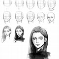 Female Face Drawing Tutorial