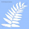 Fern Leaf Stencil Template