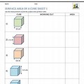 Finding Surface Area of a Cuboid Worksheet