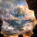 Floating City Concept Art Magic