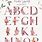 Floral Decorative Alphabet Letters