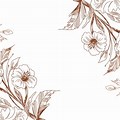 Flower Background Brown Drawing