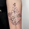 Flower Tattoos with Birth Flowers