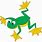 Flying Frog Clip Art