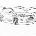 Ford Focus RS Coloring Pages