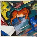 Franz Marc Red and Blue Horse