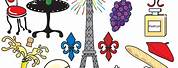 French Icons Clip Art